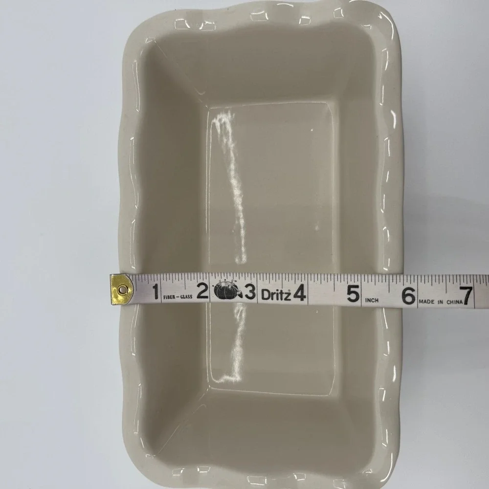 Garden Ridge Caroling Penguin Christmas Loaf Pan Ceramic Baking Dish Holiday